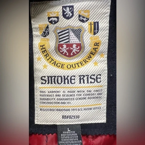 Smoke Rise Bomber Jacket size L Men’s - Picture 5 of 7